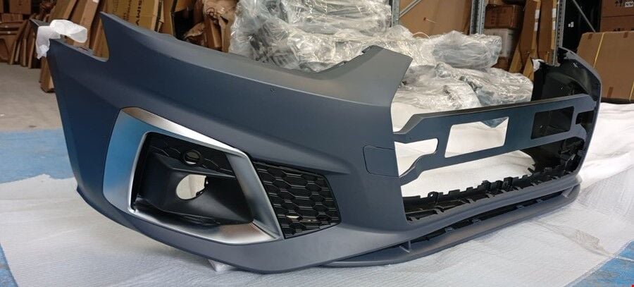 Audi A5 2020 Sonrası S-Line Krom Ön Tampon Seti (Panjur Hariç)