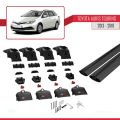 Toyota Auris 2 (E180) Touring Sports 2013-2018 Arası ile Uyumlu ACE-2 Ara Atkı Tavan Barı Siyah 2 Adet