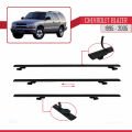 Chevrolet Blazer 1995-2005 Arası ile Uyumlu BASIC Model Ara Atkı Tavan Barı Siyah 2 Adet