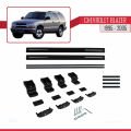 Chevrolet Blazer 1995-2005 Arası ile Uyumlu BASIC Model Ara Atkı Tavan Barı Siyah 2 Adet