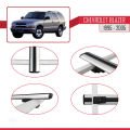 Chevrolet Blazer 1995-2005 Arası ile Uyumlu BASIC Model Ara Atkı Tavan Barı Gri 2 Adet