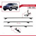 Chevrolet Blazer 1995-2005 Arası ile Uyumlu BASIC Model Ara Atkı Tavan Barı Gri 2 Adet