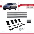 Chevrolet Blazer 1995-2005 Arası ile Uyumlu BASIC Model Ara Atkı Tavan Barı Gri 2 Adet