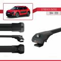 Citroen C4 Cactus 2014-2021 Arası ile Uyumlu ACE-1 Ara Atkı Tavan Barı Siyah 2 Adet