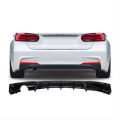 BMW 3 Serisi F30 2012-2018 Uyumlu M Difüzör Sol Tek Çıkış Pıano Black