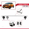 Renault Scenic 4 2017-2023 Arası ile Uyumlu ACE-4 Ara Atkı Tavan Barı Gri 2 Adet