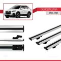 Chevrolet Captiva 2016-2018 Arası ile Uyumlu BASIC Model Ara Atkı Tavan Barı Gri 3 Adet