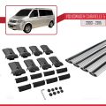 Volkswagen T5 Caravelle 2003-2015 Arası ile Uyumlu FLY Model Ara Atkı Tavan Barı Gri 4 Adet