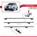 Hyundai Tucson (JM) 2004-2009 Arası ile Uyumlu BASIC Model Ara Atkı Tavan Barı Gri 2 Adet