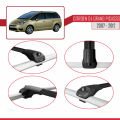 Citroen Grand C4 Picasso 2007-2012 Arası ile Uyumlu ACE-1 Ara Atkı Tavan Barı Siyah 2 Adet