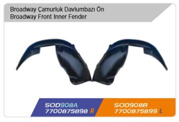 Renault R9 97- Ön Sol Çamurluk Davlumbazı