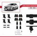 Renault Megane 4 (BFB) Grand Coupé 2016-2023 Arası ile Uyumlu ACE-4 Ara Atkı Tavan Barı Siyah 2 Adet