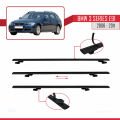 BMW 3 Series E91 Touring 2006-2011 Arası ile Uyumlu BASIC Model Ara Atkı Tavan Barı Siyah 2 Adet