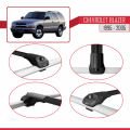 Chevrolet Blazer 1995-2005 Arası ile Uyumlu ACE-1 Ara Atkı Tavan Barı Siyah 3 Adet