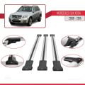 Mercedes GLK Class (X204) 2008-2015 Arası ile Uyumlu FLY Model Ara Atkı Tavan Barı Gri 3 Adet