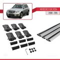 Mercedes GLK Class (X204) 2008-2015 Arası ile Uyumlu FLY Model Ara Atkı Tavan Barı Gri 3 Adet
