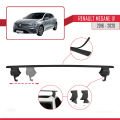Renault Megane 4 (BFB) Pre-Facelift 2016-2020 Arası ile Uyumlu ACE-4 Ara Atkı Tavan Barı Siyah 2 Adet