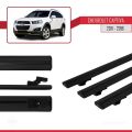 Chevrolet Captiva 2011-2015 Arası ile Uyumlu BASIC Model Ara Atkı Tavan Barı Siyah 3 Adet