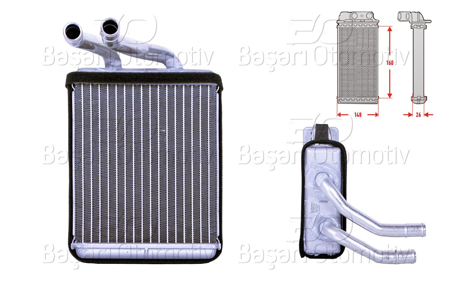 Hyundai H100 Porter 1994 ve Sonrası Kalorifer Radyatörü