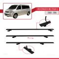 Volkswagen T5 Multivan 2003-2015 Arası ile Uyumlu BASIC Model Ara Atkı Tavan Barı Siyah 4 Adet