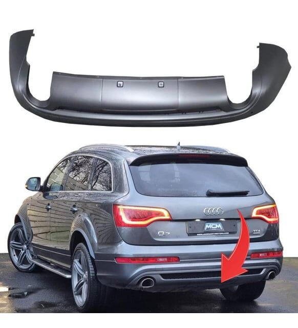 Audi Q7 S-Line 2011-2015 Arka Tampon Spoiler Difüzör