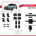 Renault Megane 4 (BFB) Pre-Facelift 2016-2020 Arası ile Uyumlu ACE-4 Ara Atkı Tavan Barı Gri 2 Adet