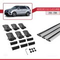 Mercedes GLE Class 3 (W166) 2015-2018 Arası ile Uyumlu FLY Model Ara Atkı Tavan Barı Gri 3 Adet