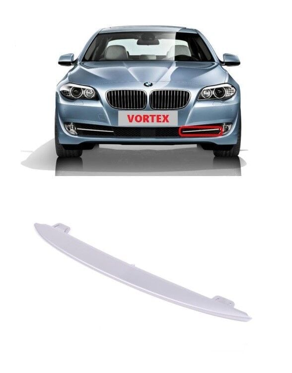 Bmw F10 Ön Tampon Izgara Çıtası Sol (Gümüş Gri) 2010 Sonrası Uyumlu