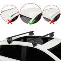 Renault Megane 3 2009-2017 Arası ile Uyumlu ACE-4 Ara Atkı Tavan Barı Siyah 2 Adet