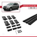 Mercedes M Class 2 (W164) 2005-2011 Arası ile Uyumlu FLY Model Ara Atkı Tavan Barı Siyah 3 Adet