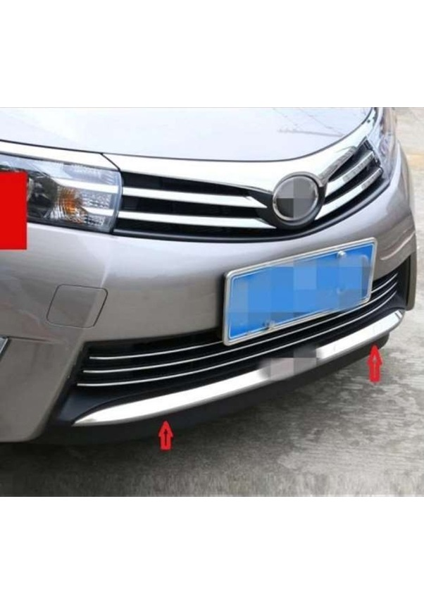Toyota Corolla 2013-2018 Uyumlu Yedek Parça Ön Tampon Alt Koruma Krom