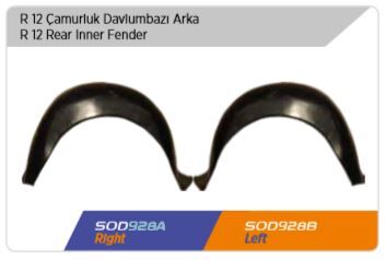 Çamurluk Davlumbazı Arka Sol R12