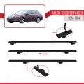 Acura TSX Sport Wagon 2011-2014 Arası ile Uyumlu BASIC Model Ara Atkı Tavan Barı Siyah 2 Adet