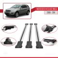Mercedes M Class 2 (W164) 2005-2011 Arası ile Uyumlu FLY Model Ara Atkı Tavan Barı Gri 3 Adet