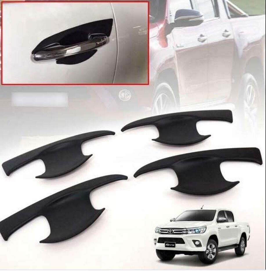 Toyota Hilux 2016+ Uyumlu Yedek Parça Dış Kapı Kolu İç Kaplama ABS Siyah Parça