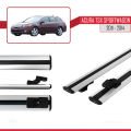 Acura TSX Sport Wagon 2011-2014 Arası ile Uyumlu BASIC Model Ara Atkı Tavan Barı Gri 2 Adet