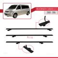 Volkswagen T5 Caravelle 2003-2015 Arası ile Uyumlu BASIC Model Ara Atkı Tavan Barı Siyah 4 Adet