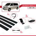 Volkswagen T5 Caravelle 2003-2015 Arası ile Uyumlu BASIC Model Ara Atkı Tavan Barı Siyah 4 Adet