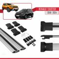 Renault Duster 2 (HM) 2018 ve Sonrası ile Uyumlu FLY Model Ara Atkı Tavan Barı Gri 2 Adet