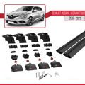 Renault Megane 4 (KFB) Grandtour 2016-2023 Arası ile Uyumlu ACE-2 Ara Atkı Tavan Barı Siyah 2 Adet