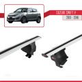 Suzuki Swift 2 Post-Facelift 2013-2016 Arası ile Uyumlu ACE-4 Ara Atkı Tavan Barı Gri 2 Adet