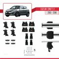 Suzuki Swift 2 Post-Facelift 2013-2016 Arası ile Uyumlu ACE-4 Ara Atkı Tavan Barı Gri 2 Adet
