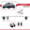 Suzuki Swift 2 Post-Facelift 2013-2016 Arası ile Uyumlu ACE-4 Ara Atkı Tavan Barı Gri 2 Adet