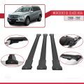 Mercedes GL Class (X164) 2006-2012 Arası ile Uyumlu FLY Model Ara Atkı Tavan Barı Siyah 3 Adet