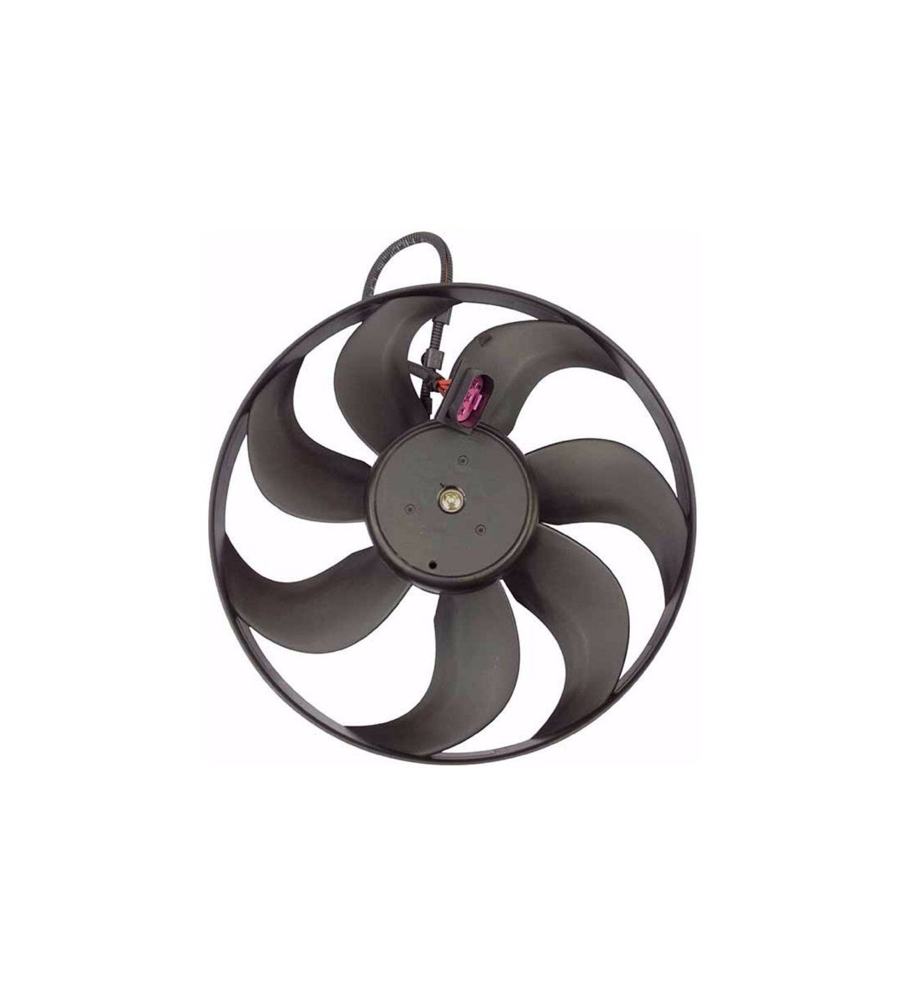 Volkswagen Polo Skoda Fabia Seat Ibiza Cordoba 2002 Sonrası Fan Motoru Davlumbazsız 350Mm 3 Fişli 7 Kanat