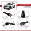 Jeep Cherokee 4 (KK) 2008-2013 Arası ile Uyumlu ACE-1 Ara Atkı Tavan Barı Siyah 3 Adet