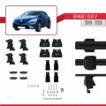 Renault Clio 5 2019 ve Sonrası ile Uyumlu ACE-4 Ara Atkı Tavan Barı Siyah 2 Adet