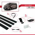 Toyota Proace 2017 ve Sonrası ile Uyumlu BASIC Model Ara Atkı Tavan Barı Siyah 4 Adet