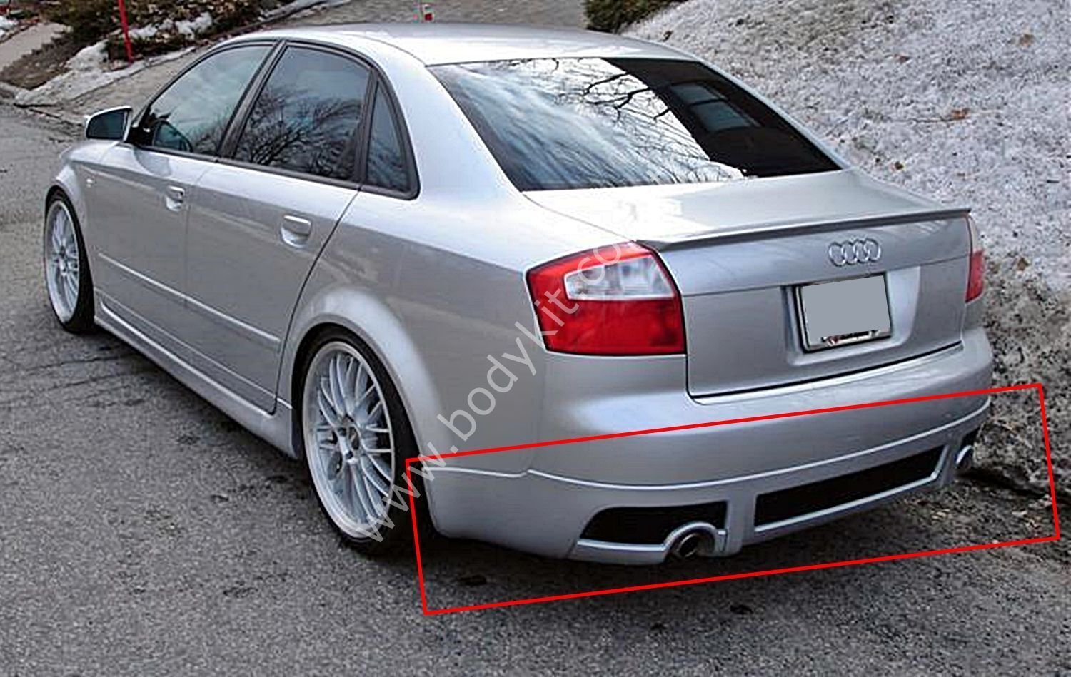 Audi A4 B6 S Line Uyumlu Yedek Parça Arka Tampon Eki
