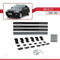 BMW X6 (E71) 2008-2014 Arası ile Uyumlu BASIC Model Ara Atkı Tavan Barı Siyah 3 Adet